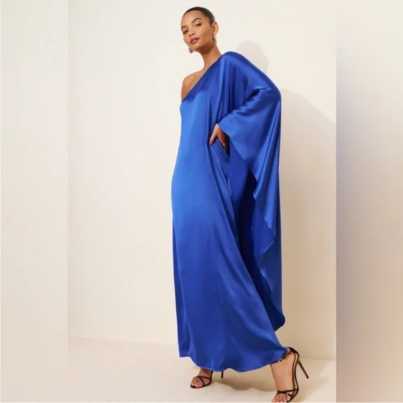 BHLDN Kaftan Maxi Satin Dress - Picture 13 of 14